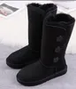 50color tiana boots de neve altos meia bota de bota de inverno arco triple preto castanha roxa rosa marinho cinza moda clássica tornozelo curto w9393623