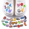 1pcs Lucky Charms Shoe Accessories PVC Cartoon Animal Fruit Shoe Buckle Decoration for Croc Clogs Party Kids Gifts