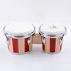 Bongo Drum Series Percussion Drum Sets especificações de tamanho completo, som agudo pequeno, fácil de transportar