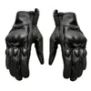 Cinco Dedos Luvas Genuíno Goatskin Couro Luvas de Motocicleta Moto Protetora Engrenagens Touch Screen Homem Presente Ciclismo Luva Racing Guantes 220921