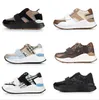 Mannen Designer Schoenen Vintage Check Sneakers Mannen Vrouwen Hool Loop Platform Sneaker Suède Trainers Zwart Wit Mesh Runner Schoenen NO281