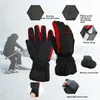 Cycling Gloves Winter Heated Rechargeable Battery Electric Ski Glove Men Women Mitten SnowboardingThermal Skiing Liner