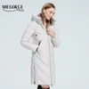 Femmes Down Parkas MIEGOFCE hiver femmes longue veste en coton col montant à capuche chaud coupe-vent femme manteau avec poches fermeture éclair latérale D22619 220921