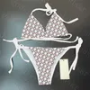 Lovers Swimwear Costume da bagno con stampa di lettere piccole Ultimi pantaloncini da spiaggia da uomo Bikini da donna