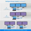 12-in-1マルチポート3.5mmジャックPD充電USB 3.0 4KデュアルRJ45イーサネットタイプ-CハブドッキングステーションラップトップPC用ハブドッキングステーション