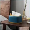 Tissue Boxes Napkins Pum Box Home Living Room Mtifunctional Cute Bedroom Creative Net Red Paper Wall Hanging Punch Drop Delivery 202 Dhsy1