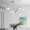 Pendant Lamps Simple Lights Restaurant Personality Modern Design LED Nordic Living Room Home Iron Art Hall Rotating Lighting Fixture