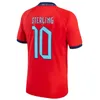 2022 Soccer jerseys Saka Foden Bellingham Rashford 2023 Engeland Kane Sterling Grealish National Team voetbalkit 22 23 Red Shirts White Blue Men Kids Kits 889001