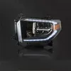 2 PCS Luzes de carro Peças para Toyota Tundra 20 04-20 18 Lâmpadas de cabeça LED de LED completo LED DUTO Projector Facelift