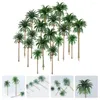 Декоративные цветы деревья растения аквариум миниатюрные искусственные поддельные пальмы