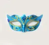 Случайный цвет послал маски для вечеринки мужчины с блюсными золотыми блестками Хэллоуин Маскарад Венецианские Маски для костюма косплей Mardi Gras Rre14781