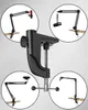 Seetop 2 pcs C Mesa de mesa de mesa Montagem braçadeira para atualização de microfone Metal Suspensão Suspensão Scissor Stand Glamp com parafuso ajustável