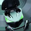 Kablosuz Bluetooth Kulaklık Mobil Oyun Kulaklıklar Yarı Kulak Sezası Spor Gürültü Dijital Ekran Binaural Çift Mod Kulaklıklar Yeşil Işık Şarj Kutusu Perakende