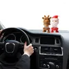 Décorations intérieures X7AE Tableau de bord de voiture Belle Santa Elk Snowman Bureau Cab Accessoires Décoration pour Noël