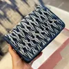 4 colores Bolsos de hombro Pochette de cuero Mini bolso de mano Diseñador de lujo Bolsos cruzados Plisado Cuerpo cruzado Mujer Bolso con solapa Diamante Cartera vintage Compras