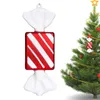 パーティーデコレーションキャンディークリスマスの装飾品レッドホワイトフェイクハンギングツリーの甘いペンダント