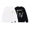 Famouse Mens Black White Hoodies Womens Letter Printing Sweater Couples Casual Loose Sweatshirts Asian Size S-XL