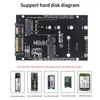 Computer Cables TISHRIC M.2 MSATA To SATA 2.5 Inch Adapter Board NGFF/MSATA SSD 6.0Gbps Support 2230/2242/2260/2280 Hard Disk