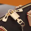 Fahion ALMA BB PM 쉘 가방 여성 가죽 핸드백 꽃 양각 어깨 가방 잠금 디자이너 핸드백 크로스 바디 지갑 가방 토트 25cm