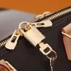 Fahion ALMA BB PM شل حقيبة النساء حقائب جلدية زهرة تنقش حقائب كتف مع قفل حقيبة يد مصمم Crossbody محفظة حقيبة حمل 25 سنتيمتر