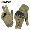 Five Fingers Gloves Outdoor TouchScreen Military Tactical Gloves Army Sport Hiking Hunting Airsoft Cycling Paintball Shooting Full Finger Glove Men 220921