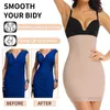 Women's Sleepwear Woman Seamless Slimming Half Slip Dress High Waist Tummy Control Slips Underwear Shapewear Body Shaper Underdress Skirt