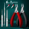 Cuticle Scissors Nail Groove Clipper Combination Set Household Sharpbilled Olecranon Pliers Pedicure Toenail nail tools 220921