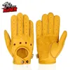 5本の指の手袋オートバイグローブ本物の革の通気性保護ギアモットバイクアンチフォールタッチスクリーンモトクロスグローブアウトドアスポーツ220921
