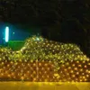 Rideau lumineux LED en maille, 6x4m, 10x8m, 110V, 220V, pour fête, mariage, nouvel an, décoration de jardin extérieur