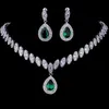 Other Jewelry Sets Emmaya Simulated Bridal Silver Necklace Sets 5 Colors Wedding Jewelry Parure Bijoux Femme Party Gift 220921