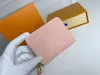 Top quality zipper wallet Luxury coin purse Designer Wallets Victorine Ladies Genuine Leather Coins Purses Cards Holder Fashion Card Case 5 Colors With Box