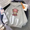 Herrtröjor tröjor kawaii heta japanska anime en bit hoodies chopper grafisk tecknad tröja harajuku mjuka pullover toppar