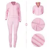 Womens Sport Tracksuits International Station Autumn And Winter New Double-sided Cashmere Vest Hoodie Three Piece Set