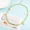 Pendant Necklaces 2022 Bohemia Colorful Beaded Necklace Shell Beach Short Collar Clavicle Fashion Jewelry For Women