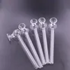 Vente en gros plus récent mini tuyau de brûleur à mazout en verre de 4 pouces Transparent Great Tube Nail Pipes à eau pour fumer