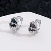 Cluster Anneaux Hip Hop Lava Amour Coeur Doux Cool Y2k Accessoires Pour Femmes Femme Dazzle Couleur Strass Anneau Réglable Filles Fête