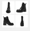 Boots Cross Cross Tiled Coled for Women Autumn Winter Eco-FiRELLY LEATHER REOL REOLE TEE ZIP Platfor