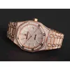 ساعة فاخرة للرجال الساعات الميكانيكية أعلى الدرجة السويسرية 15400 Diamond Rosegold Brand Sport Wristatches