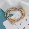 Bracelets porte-bonheur Bracelet pour femmes mode pendentif coeur Bracelet déclaration bijoux de mariage Pulseras Mujer