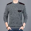 Pulls pour hommes Pull de marque de mode pour hommes Pulls Slim Fit Jumpers Tricots O-Cou Automne Style coréen Vêtements décontractés Mâle 220920