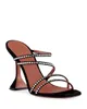 Designer Sandaler Kvinnor Shoes Luxury Naima 95 Leather Sandal Fleal Häl EU34-40 med lådklänningar Bröllop