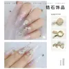Decorazioni per le nail art 10pcs/lotto 3d moon bow zircone cristalli in lega di strass per le unghie di gioielli Accessori per le forniture G0649