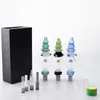 Glazen Nector Collectors Kit Premium NC Kits Hookah Ceamic Quartz Nagel Plastic Keck Clip Titanium nagels Waterpijpen Waxcontainers met doospakket Collector 510 DRAAD