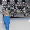 PCIE PCI-E Express ad alta velocità a 4 porte HUB USB 3.0 5 Gbps Pannello frontale da 5,25 pollici con per PC desktop