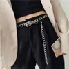 Pasy modne Hip Hop Metal Damskie sukienki damskie dżinsy dekoracyjne modne fajne łańcuchy talii