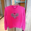 Designer maglione femminile jumper classico top logo con stampa a racchetta da tennis tops di moda marchio autunno e inverno a collo rotondo per maglieria 7860223