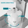 Sharrb Arbor Presse pour cartouches d'huile vides Embouts plats arrondis Compatible avec les cartouches de 1 ml et 0,5 ml Matériaux durables de qualité supérieure Machine de capsulage de réservoir Joint parfait