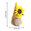 Bee Festival Gezichtsloze Dwarf Leuke zonnebloem Bee Ground Fine Autumn Color Doll Ornamenten 921