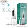 Outros Modos de Irrigador de Higiene Oral 5 Modos USB FLOSSOR DE ÁGUA DO DENTAL DETEL RECHARGELECIMENTE 300 ml de dentes de tanques limpador 6 bico 220921