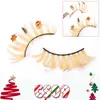 Eye Lashes With Christmas Cartoon Full Strip Eyelashes Halloween Parties Cosmetic Makeup Faux Cils